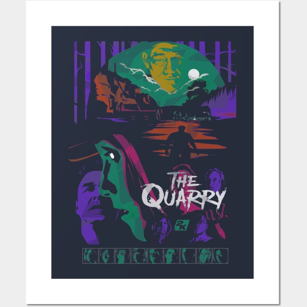 Retro quarry camp Wall Art by skullbox